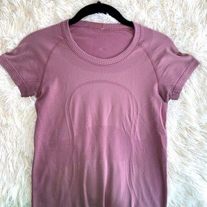 Lululemon full length pink Swiftly top